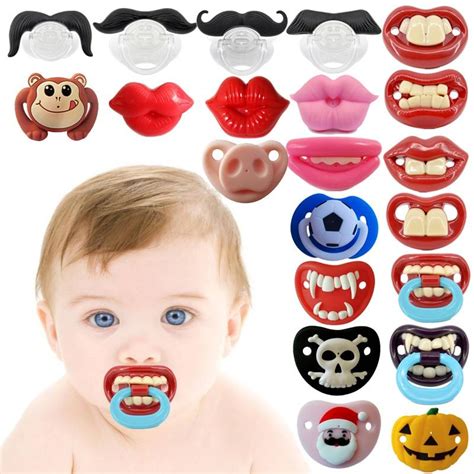Buy Top Silicone Funny Nipple Dummy Baby Pacifiers Soother Joke Prank