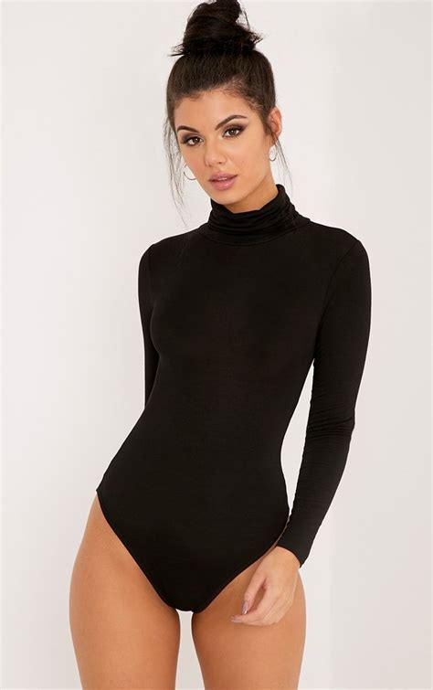 Cher Black Roll Neck Long Sleeve Bodysuit This Perfect Go To Bodysuit