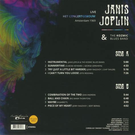 janis joplin the kozmic blues band live radio broadcast het concertgebouw amsterdam 1969 vinyl