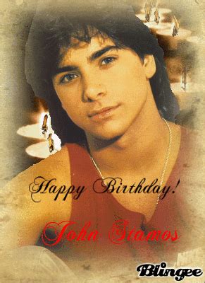 It was her birthday yesterday. Happy Birthday John Stamos by Rebecca/Bling Picture ...