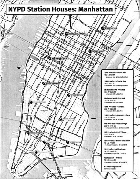 Nypd Precinct Map Manhattan