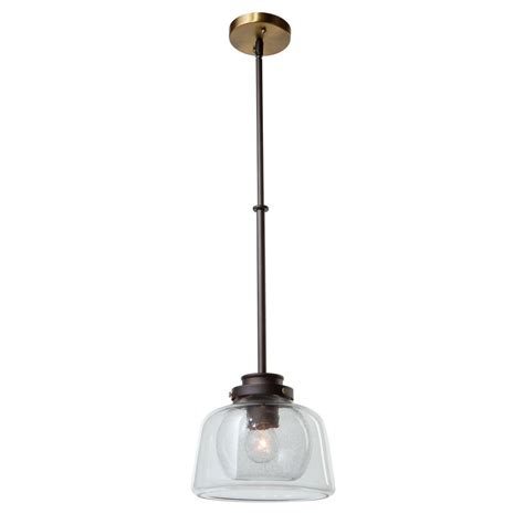 Edvivi 1 Light Oil Rubbed Bronze And Antique Gold Pendant With Bowl