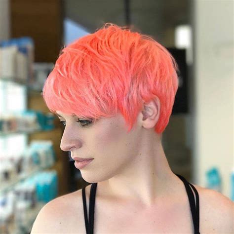 Neon Peach Hair Is The New Instagram Trend 5 Fashionisers©