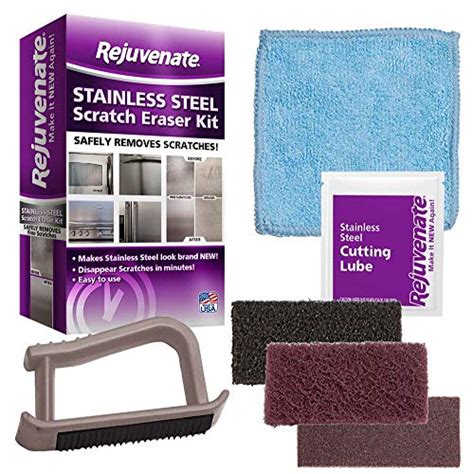 If you're using a powdered stainless steel scratch removal compound, add enough water—a few drops at a time—to create a paste roughly the consistency of toothpaste. Compare price to stainless steel scratch repair ...