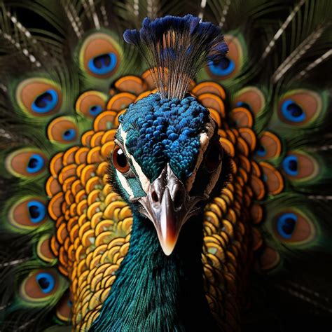 Premium AI Image Captivating Peacock A Stunning Photography