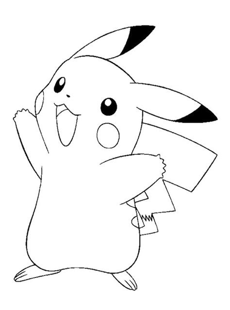 Pikachu Happy Coloring Page Future Birthday Parties Pinterest