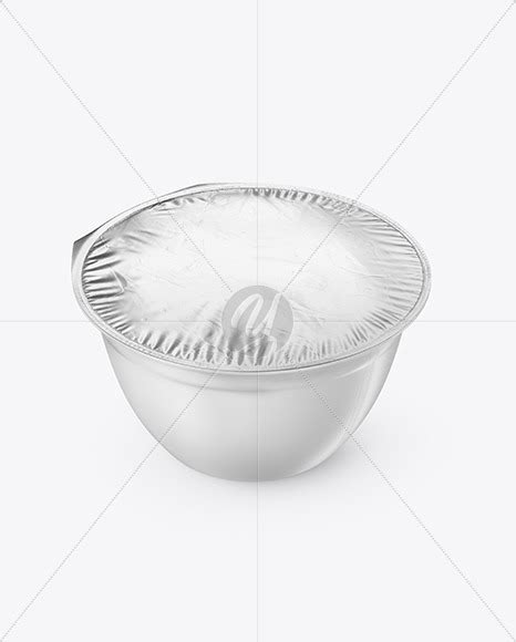 Download Matte Cup With Foil Lid Mockup High Angle Shot - Matte Plastic Cup With Foil Lid Mockup In Cup ...