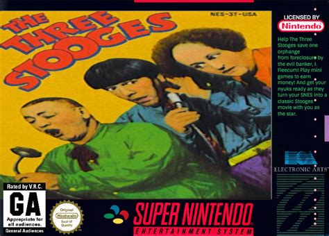 The Three Stooges Snes Box Art With Vrc Rating By Buddyboy600 On