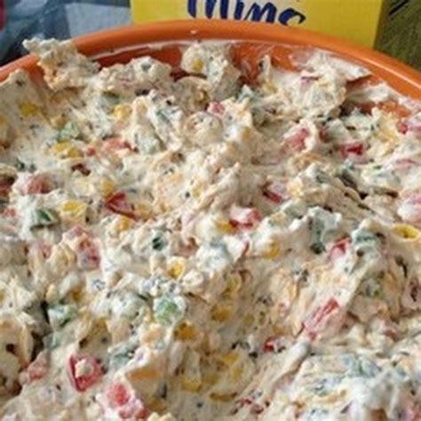 Tablespoons hidden valley original ranch dips mix (or 1 packet). Pool-side Dip Recipe - (4.5/5) | Recipe in 2020 | Corn dip ...