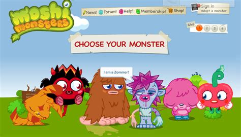 Tienes desde juegos educativos a juegos musicales. Moshi Monster, juego online para niños que está batiendo ...