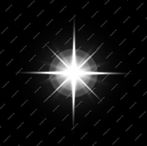 Premium Vector Light Effect White Spark Burst Star Shining