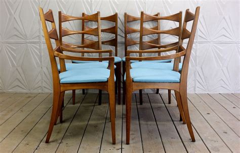 Ours are designed with the right proportions to be comfortable to sit in until dessert. Lane Rhythm Set of 6 Cat Eye Dining Chairs Mid Century ...