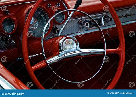 Red Steering Wheel Editorial Stock Photo Image Of Steeringwheel 65785913