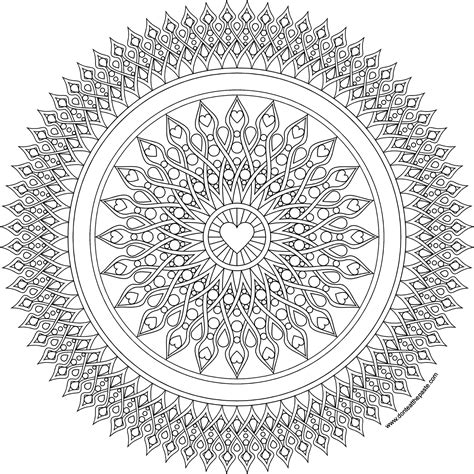 Download 144 Mandala With Hearts Coloring Pages Png Pdf File