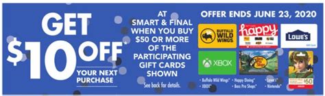 Everyone will love the freedom and variety of the happy holidays gift card. Smart & Final: Purchase $50 In Select Giftcards & Get $10 ...