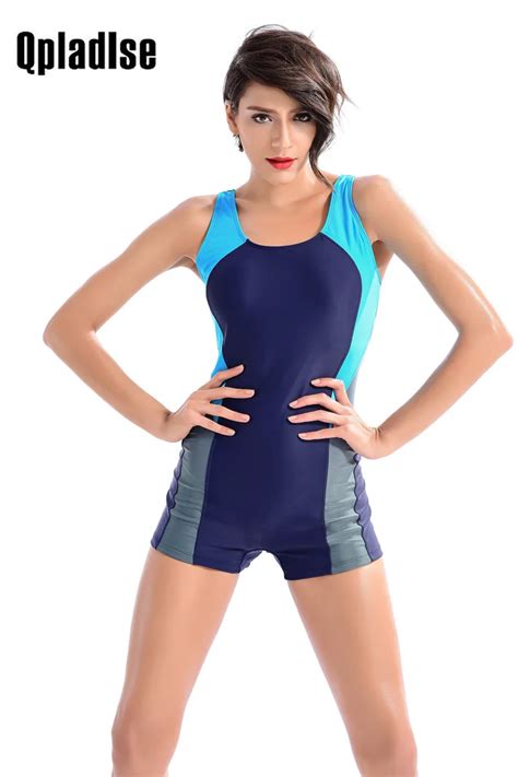 Qpladlse Brand 2017 Sports Swimsuit Plus Size One Piece Swimwear Beach