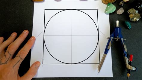 How To Draw A Square Around A Circle Youtube