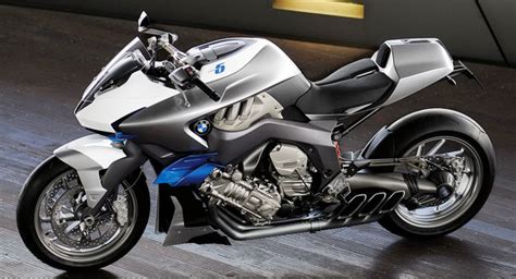In this type of engine construction, the cylinders are placed in a straight line as shown in the diagram. BMW Unveils Concept 6 Motorcycle with Inline Six-Cylinder ...