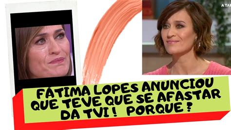 A apresentadora esteve em conversações com a sic na altura em que cristina ferreira retornou à estação de queluz de baixo. FáTIMA LOPES ANUNCIOU QUE VAI AFASTAR-SE DA TVI ! PORQUE ...