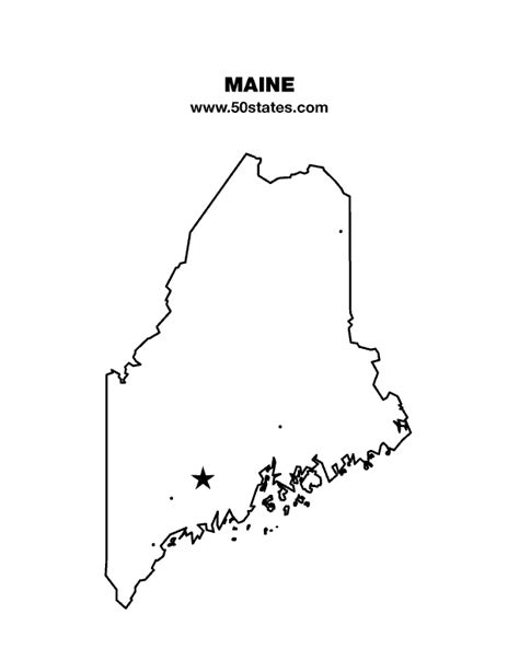 Printable Maine Map