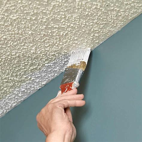 For brush textures, soak the brush in warm water for at least an hour, or overnight. How to Paint a Ceiling | Painting ceilings tips, Colored ...