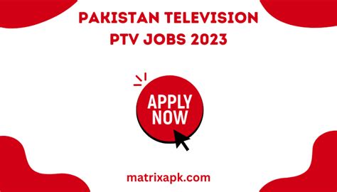 Pakistan Television Corporation Ptv Jobs 2023 Apply Now Matrix Apk
