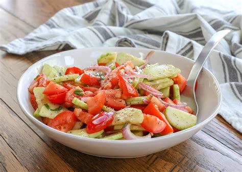 Cucumber Tomato Salad Barefeet In The Kitchen