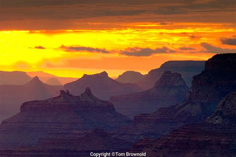 Sunset Over Grand Canyon Tom Brownold Photography