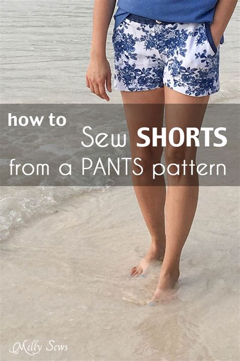 Tutorial Sewing Shorts From A Pants Pattern Sewing