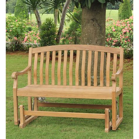 Top 30 Of Teak Outdoor Glider Benches