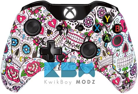 Custom Sugar Skulls Xbox One Controller Kwikboy Modz