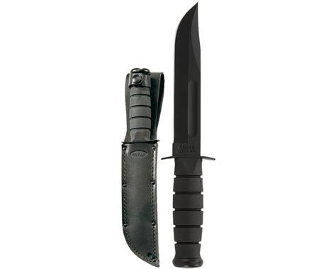Ka Bar Full Size Black Ka Bar Straight Edge Knife 1211