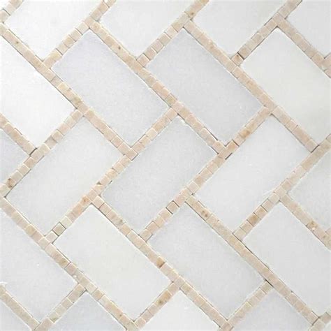 Crema Micro Herringbone Mosaic Mosaic Tile At The Tilery Your New