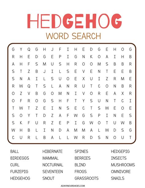 8 Free Hedgehog Worksheets Printable