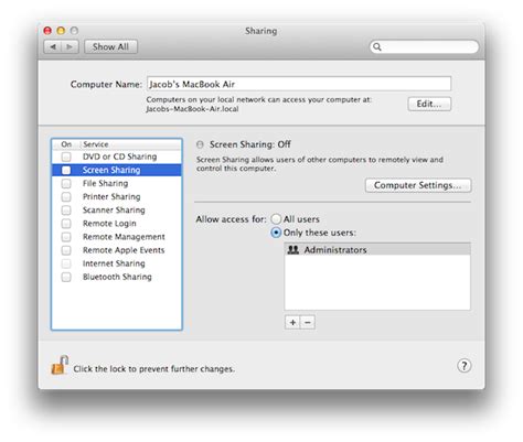 Please note that this method of sharing is only really suitable for macs on the same network i.e. Screen Sharing on The Mac