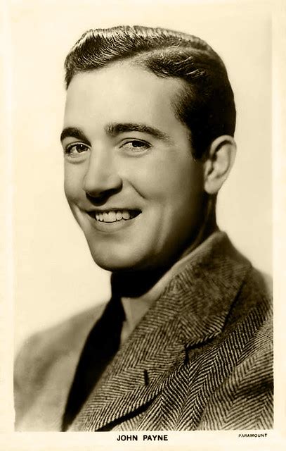 John Payne John Payne Photocard While At Paramount Vintage Stars