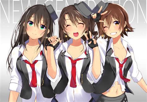 Shibuya Rin Shimamura Uzuki And Honda Mio Idolmaster And 1 More