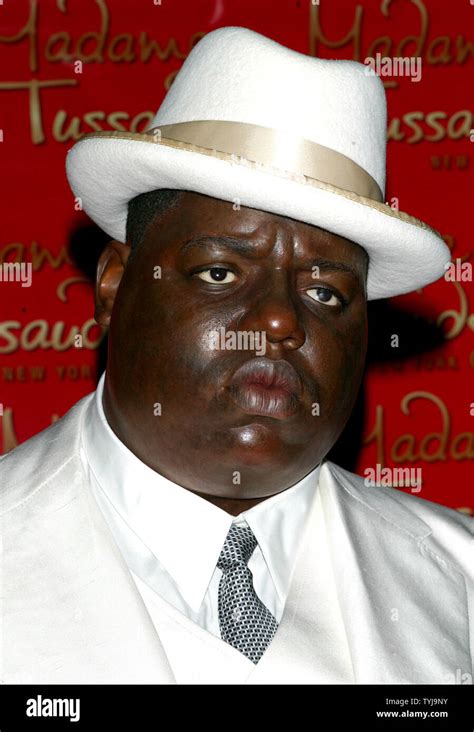 A Wax Figure Of Deceased Rap Musician Biggie Smalls Also Known As Notoriuous Big And