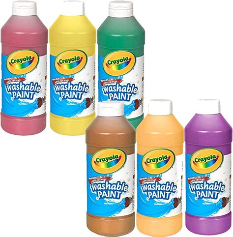Crayola Assorted Paint Washable Paint Bottle Tempera And Poster Paint