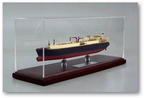 Old modern handicrafts display case for speed boat collectible. Ship Display Cases - Mahogany & Acrylic - Custom Acrylic Cases