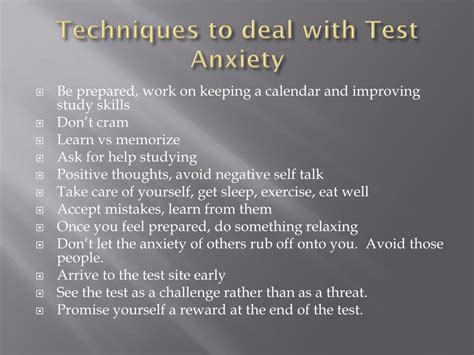 How to deal with test anxiety. PPT - Math Anxiety PowerPoint Presentation, free download ...