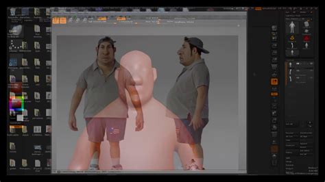 speed modeling of a fat guy 3d model zbrush and marvelous designer youtube