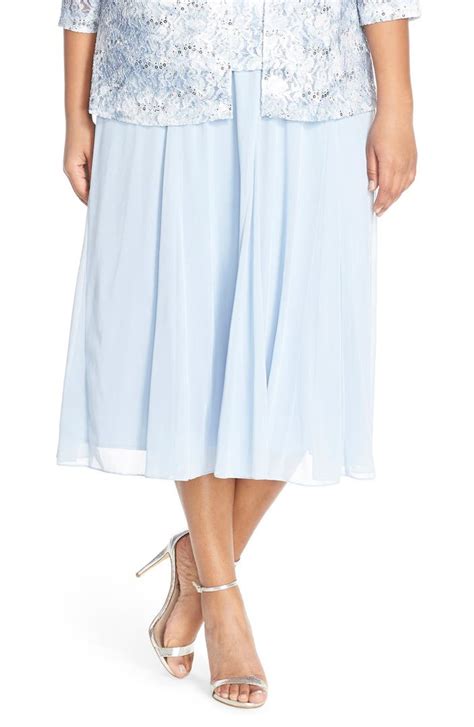 alex evenings mesh skirt plus size nordstrom