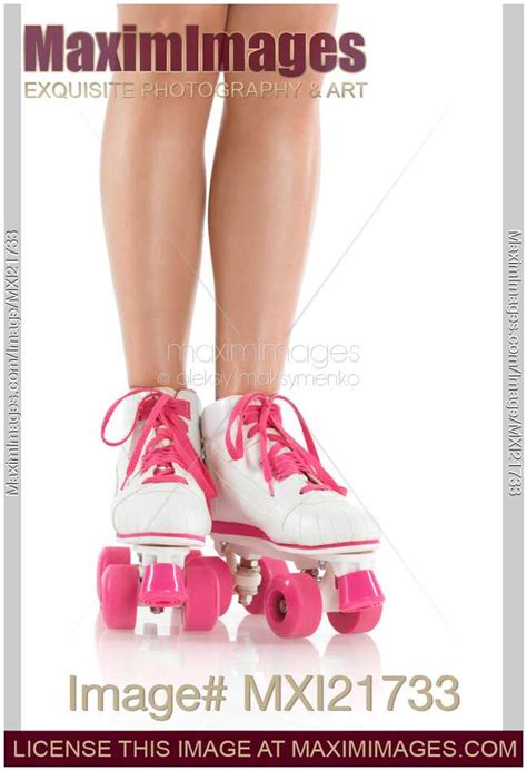 Photo Of Young Woman Wearing Roller Derby Skates Stock Image Mxi21733