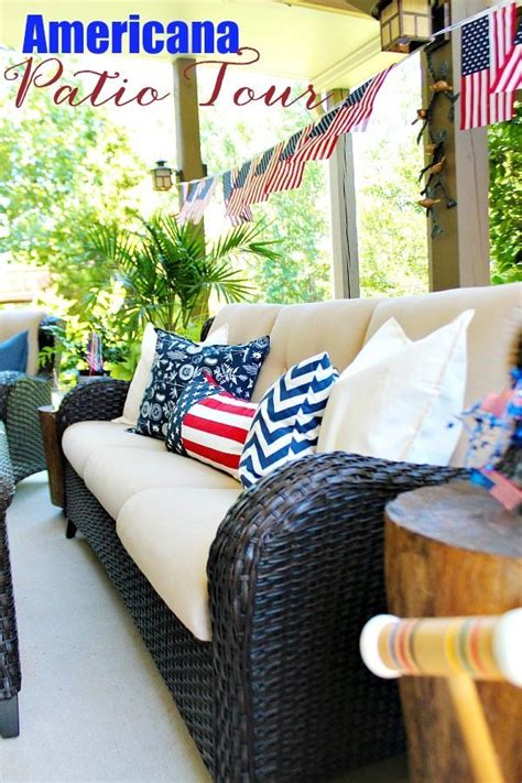 Mix it up with red accents. Red, White and Blue - Americana Decor | Refresh Restyle