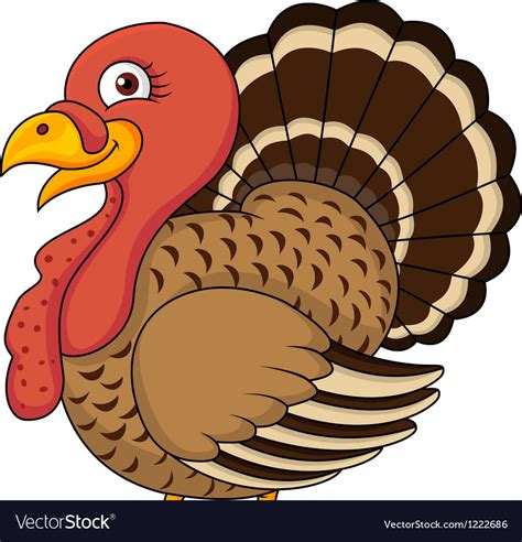 Funny Turkey Cartoon Royalty Free Vector Image