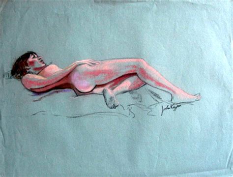 Figure Drawing Nude Pastel Drawings
