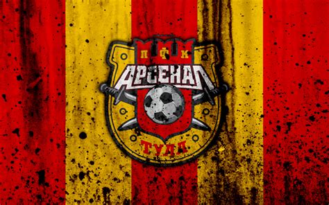 Download Wallpapers 4k Fc Arsenal Tula Grunge Russian Premier League