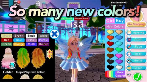 Buying All The Multiple Hair Colorsroblox Royale High Youtube