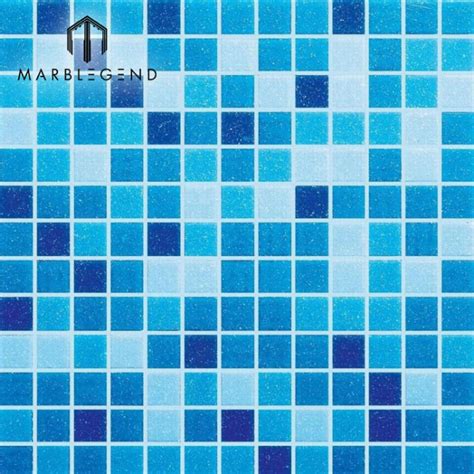 2x2cm Ice Jade Blue Glass Mosaic Swimming Pool Tile Swimming Pool